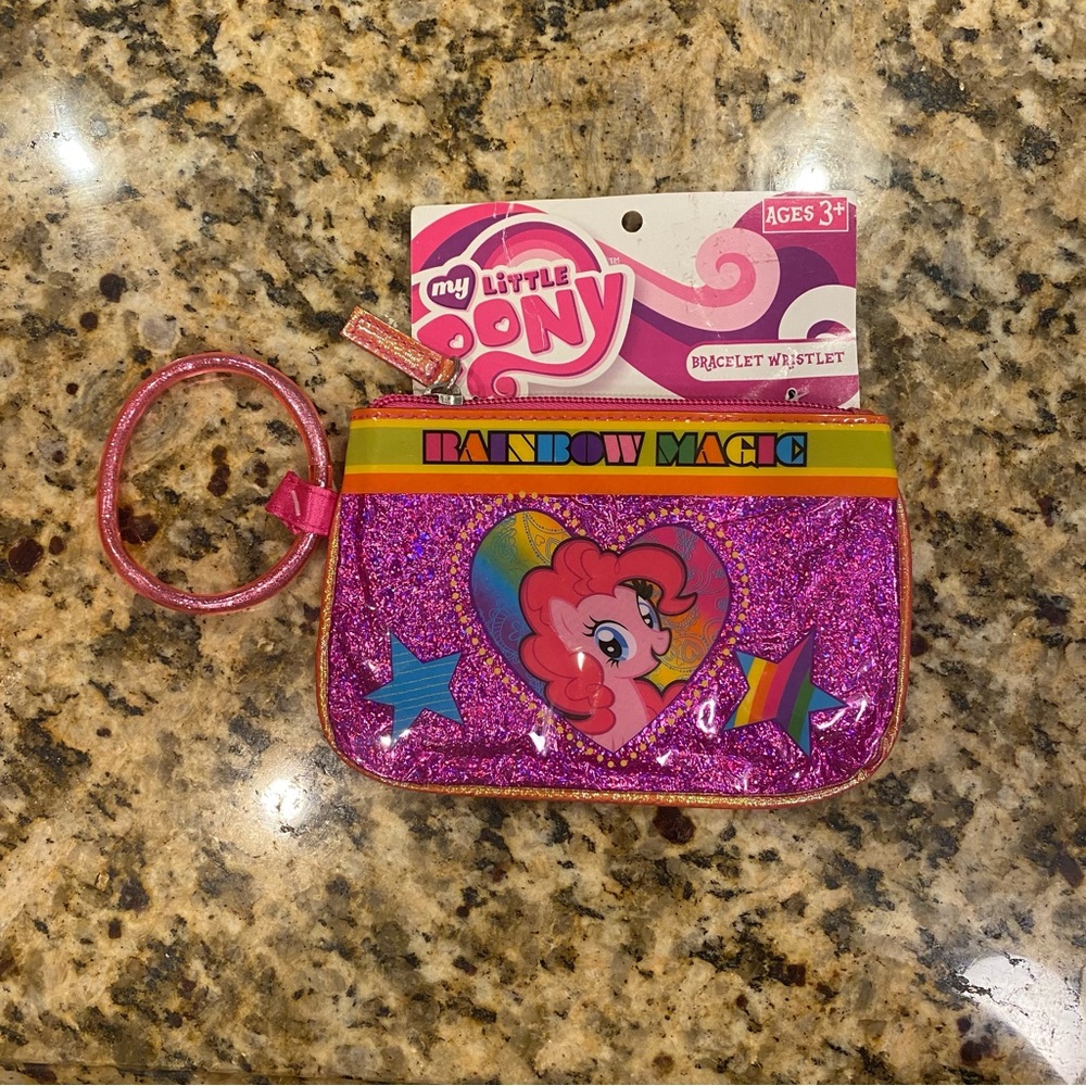 My Little Pony Bracelet Wristlet NWT Hasbro Rainbow Magic Pink Foil